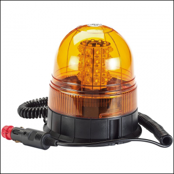Draper RWB5 12/24V LED Magnetic Base Rotating Beacon, 400 Lumens - Code: 63881 - Pack Qty 1
