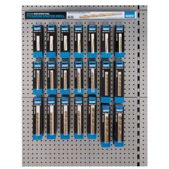 Draper *DBD/HSST Assorted Metric HSS Titanium Drill Bit Merchandiser (154 Piece) - Code: 64039 - Pack Qty 1