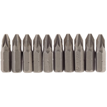Draper 25PZ/10/B PZ Type Insert Bit, 1/4 inch  Hex, 25mm Long, No.2 (Pack of 10) - Code: 64048 - Pack Qty 1