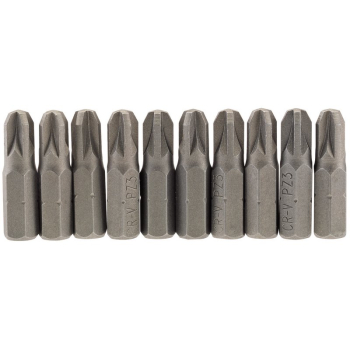 Draper 25PZ/10/B PZ Type Insert Bit, 1/4 inch  Hex, 25mm Long, No.3 (Pack of 10) - Code: 64057 - Pack Qty 1