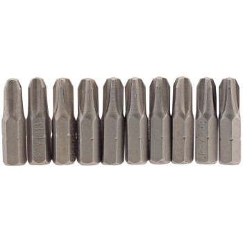 Draper 25CS/10/B Cross Slot Insert Bit, 1/4 inch  Hex, 25mm Long, No.3 (Pack of 10) - Code: 64087 - Pack Qty 1