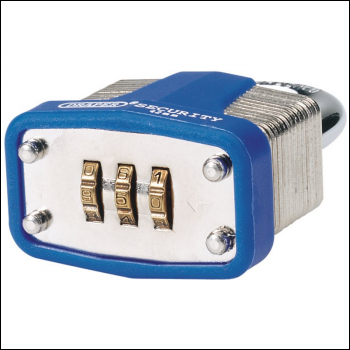Draper 8301/42 Resettable Combination Padlock, 40mm - Code: 64157 - Pack Qty 1