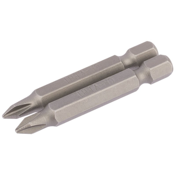 Draper 50CS/2/B Cross Slot Insert Bit, 1/4 inch  Hex, 50mm Long, No.1 (Pack of 2) - Code: 64232 - Pack Qty 1