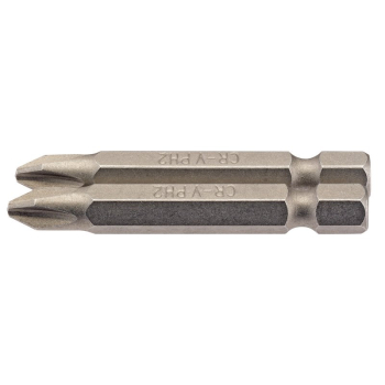 Draper 50CS/2/B Cross Slot Insert Bit, 1/4 inch  Hex, 50mm Long, No.2 (Pack of 2) - Code: 64237 - Pack Qty 1