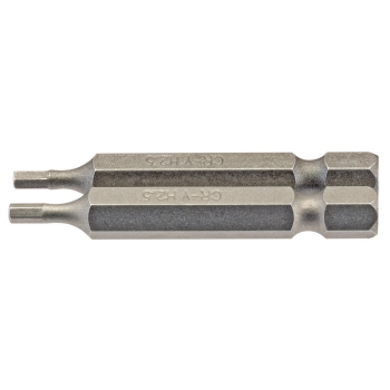 Draper 50HX/2/B Hexagonal Insert Bit, 2.5mm, 1/4 inch  Hex, 50mm Long (Pack of 2) - Code: 64246 - Pack Qty 1
