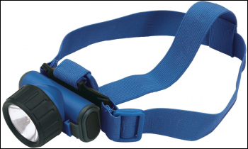 DRAPER Head Torch (2x AA Batteries Required) - Pack Qty 1 - Code: 64268
