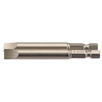 Draper 75PS/2/B Plain Slot Insert Bit, 8mm, 1/4 inch  Hex, 75mm Long (Pack of 2) - Code: 64310 - Pack Qty 1