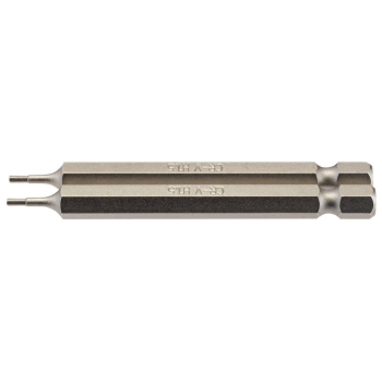 Draper 75HX/2/B Hexagonal Insert Bit, 1.5mm, 1/4 inch  Hex, 75mm Long (Pack of 2) - Code: 64317 - Pack Qty 1