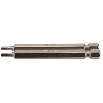 Draper 75HX/2/B Hexagonal Insert Bit, 2.5mm, 1/4 inch  Hex, 75mm Long (Pack of 2) - Code: 64319 - Pack Qty 1