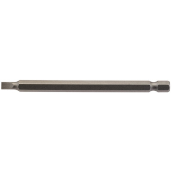 Draper 100PS/1/B Plain Slot Insert Bit, 4.5mm, 1/4 inch  Hex, 100mm Long (Pack of 1) - Code: 64344 - Pack Qty 1