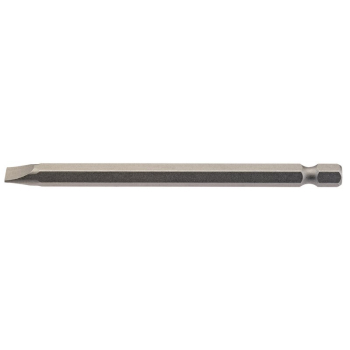Draper 100PS/1/B Plain Slot Insert Bit, 6.5mm, 1/4 inch  Hex, 100mm Long (Pack of 1) - Code: 64351 - Pack Qty 1