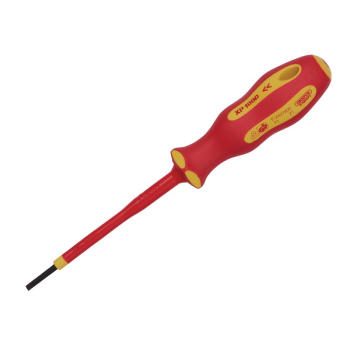 Draper 965 XP1000® VDE Plain Slot Screwdriver, 2.5 x 75mm - Code: 64367 - Pack Qty 1