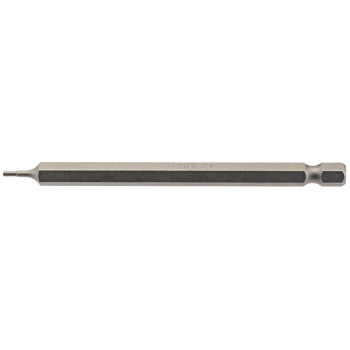 Draper 100HX/1/B Hexagonal Insert Bit, 1.5mm, 1/4 inch  Hex, 100mm Long (Pack of 1) - Code: 64369 - Pack Qty 1