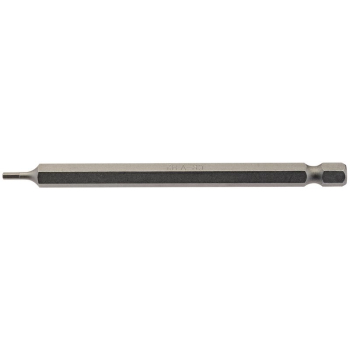 Draper 100HX/1/B Hexagonal Insert Bit, 2mm, 1/4 inch  Hex, 100mm Long (Pack of 1) - Code: 64370 - Pack Qty 1