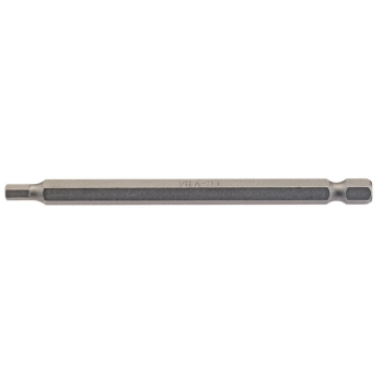 Draper 100HX/1/B Hexagonal Insert Bit, 4mm, 1/4 inch  Hex, 100mm Long (Pack of 1) - Code: 64373 - Pack Qty 1