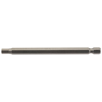 Draper 100HX/1/B Hexagonal Insert Bit, 5mm, 1/4 inch  Hex, 100mm Long (Pack of 1) - Code: 64374 - Pack Qty 1