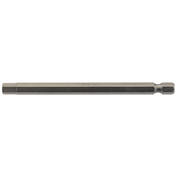 Draper 100HX/1/B Hexagonal Insert Bit, 6mm, 1/4 inch  Hex, 100mm Long (Pack of 1) - Code: 64375 - Pack Qty 1