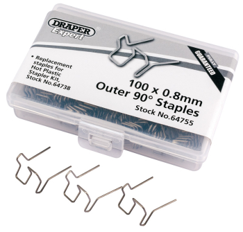 Draper HPS-A 0.8MM Double U Staples (50) - Code: 64755 - Pack Qty 1