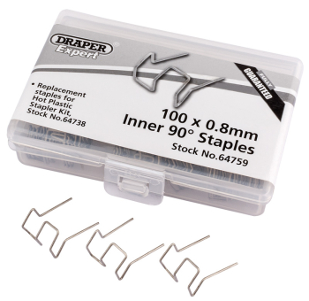 Draper HPS-A 0.8MM Bent Castle Staples (50) - Code: 64759 - Pack Qty 1