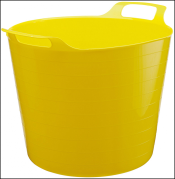DRAPER Multi-Purpose Flexible Bucket, 26L, Yellow - Pack Qty 1 - Code: 65362