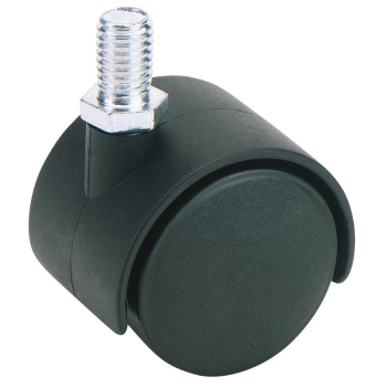 Draper 60140B Twin Nylon Bolt Castor, 40mm Diameter, S.W.L. 25kg - Code: 65464 - Pack Qty 1