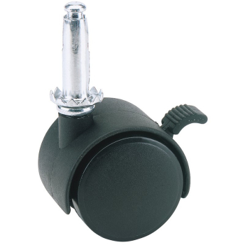 Draper 60140LB Nylon Castor with Brake, 40mm Diameter, S.W.L. 25kg - Code: 65467 - Pack Qty 1