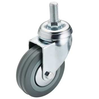 Draper 60275B Swivel Bolt Fixing Rubber Castor, 75mm Diameter, S.W.L. 70kg - Code: 65475 - Pack Qty 1