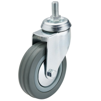 Draper 602100B Swivel Bolt Fixing Rubber Castor, 100mm Diameter, S.W.L. 80kg - Code: 65480 - Pack Qty 1