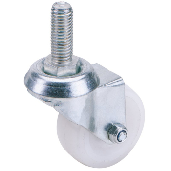 Draper 60450B Swivel Bolt Fixing Nylon Wheel, 50mm Diameter, S.W.L. 50kg - Code: 65494 - Pack Qty 1