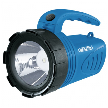 DRAPER 3W Rechargeable Spotlight (Blue) - Pack Qty 1 - Code: 65985