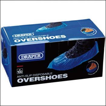 Draper OS100/B Disposable Overshoe Covers (Box of 100) - Code: 66002 - Pack Qty 1
