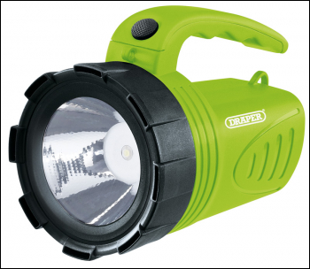 DRAPER 3W Rechargeable Spotlight (Green) - Pack Qty 1 - Code: 66012