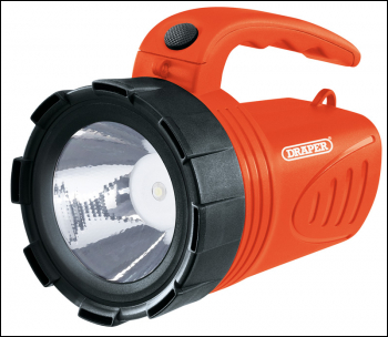 DRAPER 3W Rechargeable Spotlight (Orange) - Pack Qty 1 - Code: 66013