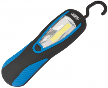 DRAPER COB LED Magnetic Worklight, 3W, 100 Lumens, 3 x AAA Batteries Supplied - Pack Qty 6 - Code: 66015