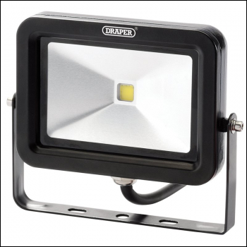 Draper WMCL10W/B COB LED Slimline Wall Mounted Floodlight, 10W, 700 Lumens - Code: 66032 - Pack Qty 1