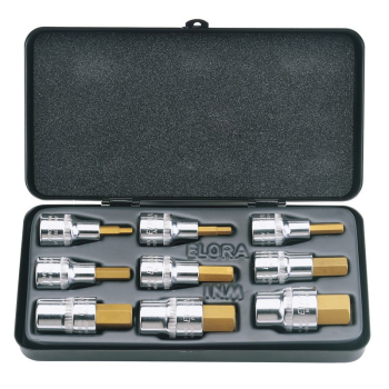 Draper 770-INMTIN Metric Hexagon Socket Bit Set (9 Piece) - Code: 66202 - Pack Qty 1
