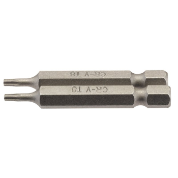 Draper 50TX/2/B Draper TX-STAR® Insert Bit, 1/4 inch  Hex, 50mm Long, T8 (Pack of 2) - Code: 66484 - Pack Qty 1