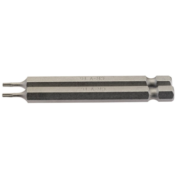 Draper 75TX/2/B Draper TX-STAR® Insert Bit, 1/4 inch  Hex, 75mm Long, T6 (Pack of 2) - Code: 66827 - Pack Qty 1