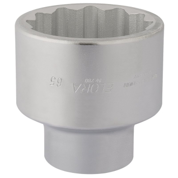 Draper 780-65 Elora Bi-Hexagon Socket, 1 inch  Sq. Dr., 65mm - Code: 67434 - Pack Qty 1