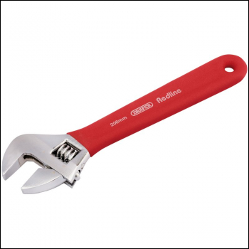 Draper RL-AWSG/B Draper Redline® Soft Grip Adjustable Wrench, 200mm, 25mm - Code: 67590 - Pack Qty 1