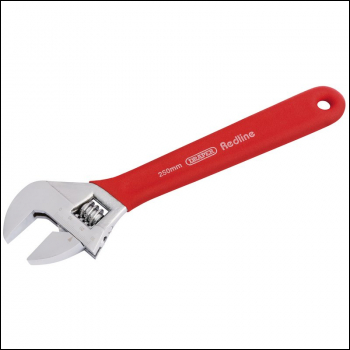 Draper RL-AWSG/B Draper Redline® Soft Grip Adjustable Wrench, 250mm, 30mm - Code: 67632 - Pack Qty 1