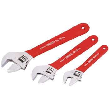 Draper RL-AWSG/3/B Draper Redline® Soft Grip Adjustable Wrench Set (3 Piece) - Code: 67634 - Pack Qty 1