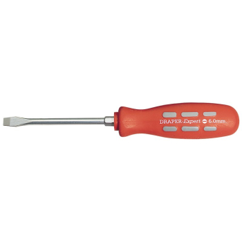Draper 870B Draper Expert Plain Slot Flared Tip Mechanics Screwdriver, 100 x 6mm (Sold Loose) - Discontinued - Code: 67844 - Pack Qty 1