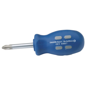 Draper 870CSB Draper Expert Cross Slot Mechanics Screwdriver, 38mm, No.2 (Sold Loose) - Code: 67858 - Pack Qty 1
