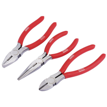 Draper RL-PSET Draper Redline® Pliers Set with PVC Dipped Handles, 160mm (3 Piece) - Code: 67924 - Pack Qty 1