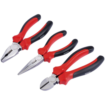 Draper RL-PSSG Draper Redline® Plier Set With Soft Grip Handles, 160mm (3 Piece) - Code: 68001 - Pack Qty 1