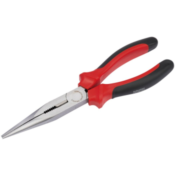 Draper RL-RPSG2 Draper Redline® Heavy Duty Long Nose Pliers with Soft Grip Handles, 200mm - Code: 68300 - Pack Qty 1