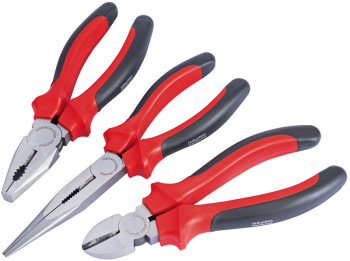 Draper RL-PSSG2 Draper Redline® 190mm Pliers Set with Soft Grip Handles (3 Piece) - Code: 68305 - Pack Qty 1