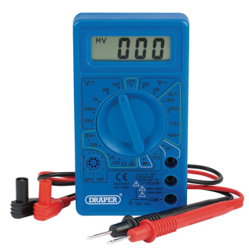 Draper DMM8 Digital Multimeter, 500V, AC/DC - Code: 68476 - Pack Qty 1