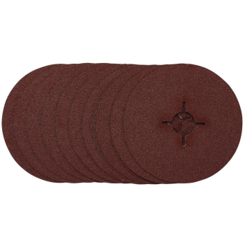 Draper SDFD115 Fibre Sanding Discs, 115mm, 60 Grit, (Pack of 10) - Code: 68493 - Pack Qty 1